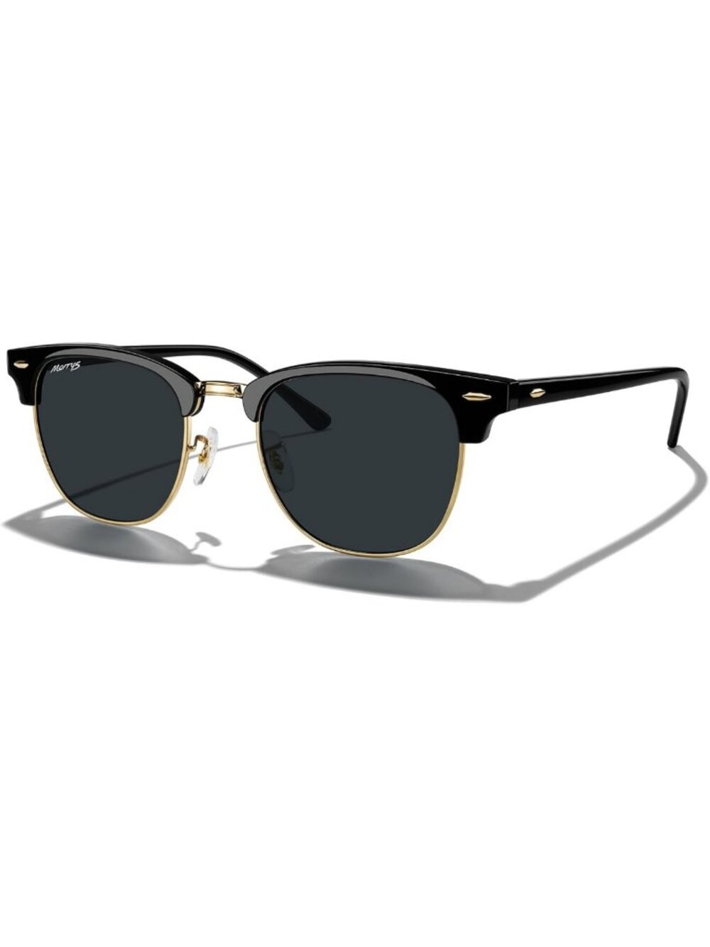 Polarized UV400 Square Sunglasses for Men & Women - Stylish Semi-Rimmed Design